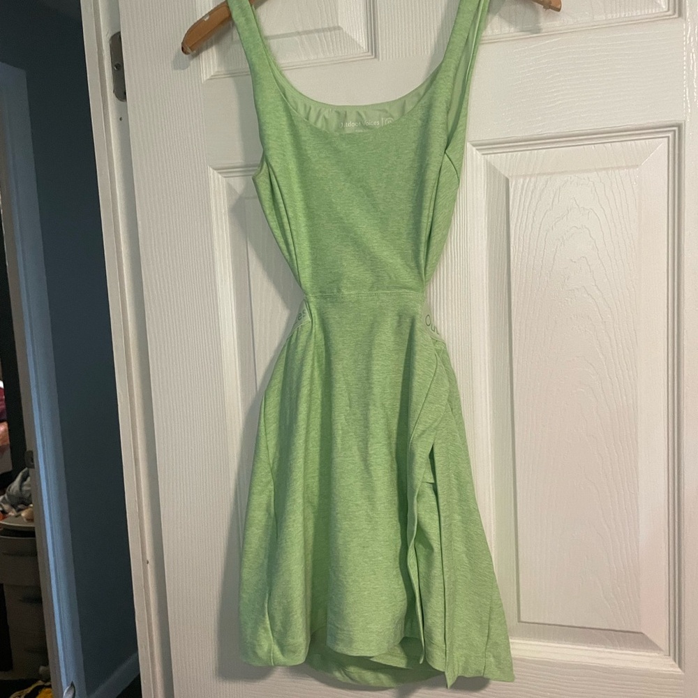 Outdoor Voices Light Green Mini Dress